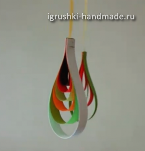 как сделать новогодние игрушки из бумаги