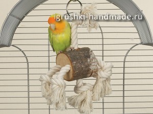 как сделать игрушки для попугая своими руками